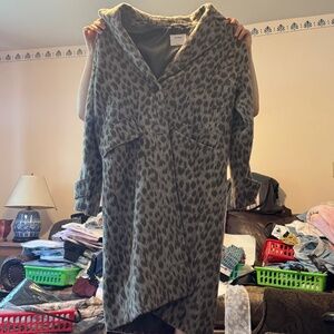 Winter coat.  Animal print. Ladies